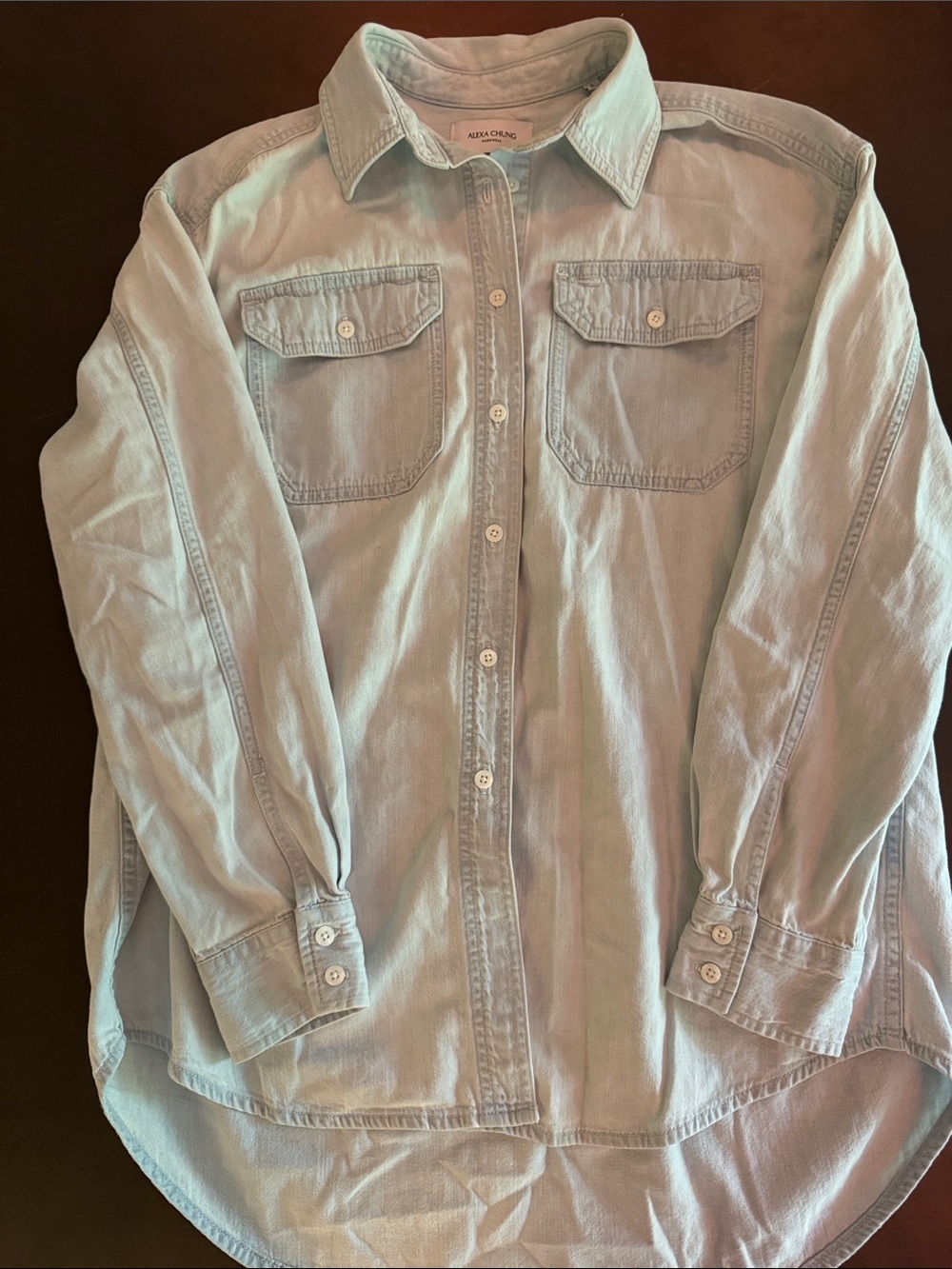 Madewell Alexa Chung Pale Blue Button-Up Shirt